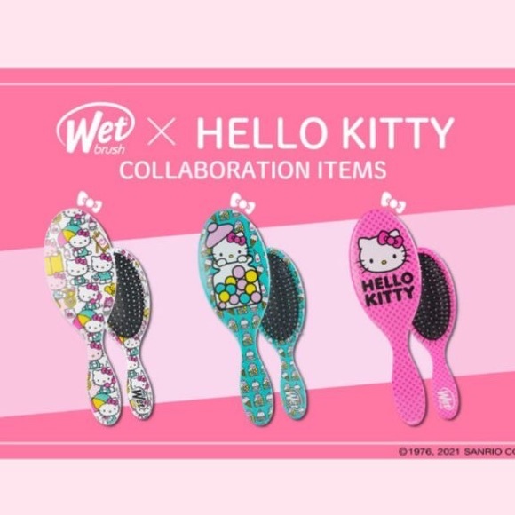 Hello Kitty Keroppi Sanrio Goody Wet Brush Limited Edition Detangler Gift Set - Picture 7 of 8